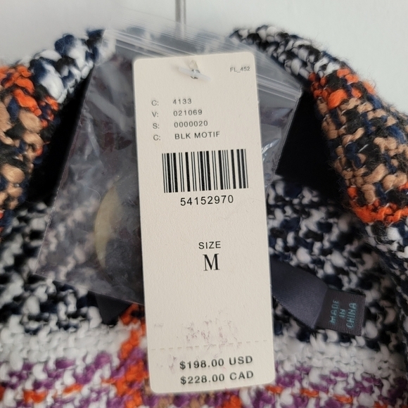 Anthropologie Eva Franco Carrie Tweed coat NWT m - Picture 6 of 11